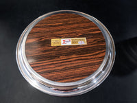 Vintage Silver Plate And Formica Round Serving Tray BarTray Trays