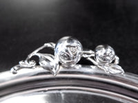 Vintage Silverplate Apple Finial Teapot And Tray By Wilcox IS Tea and Coffee Sets