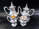 Christopher Wren Silver Plate Tea Set Coffee Service Wallace