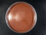 Vintage Silver Plate And Formica Serving Tray Pierced Rim Bar Top Tray Trays