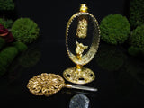 Ormolu Perfume Bottle Gold Gilt French Filigree Gilt