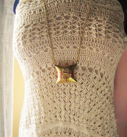 Vintage Silver Tone Pillow Purse Necklace Velvet Lined Pendant Boho Gatsby Flapper Victorian